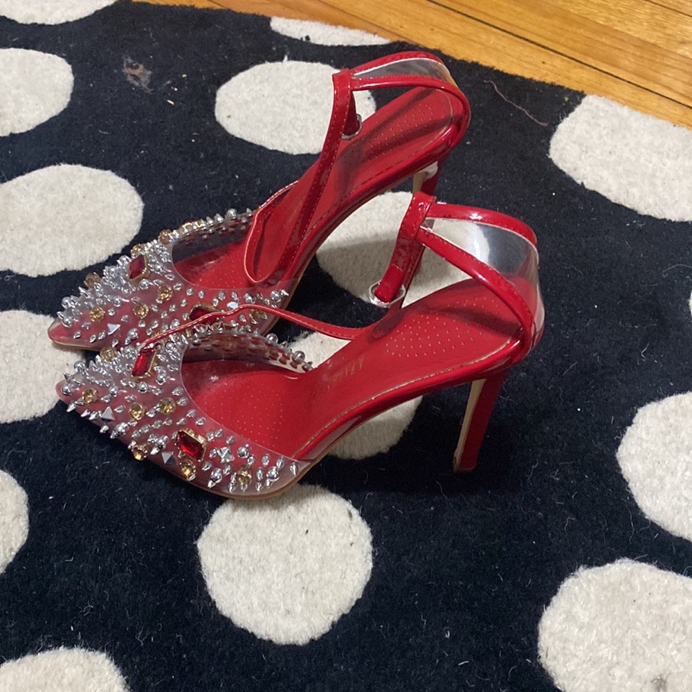 Clear Beaded Pump - image 2